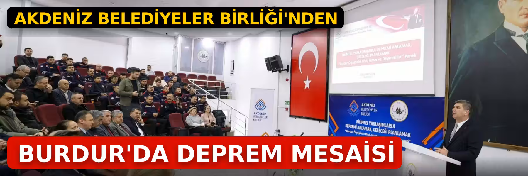Akdeniz Belediyeler Birliği'nden Burdur'da deprem mesaisi