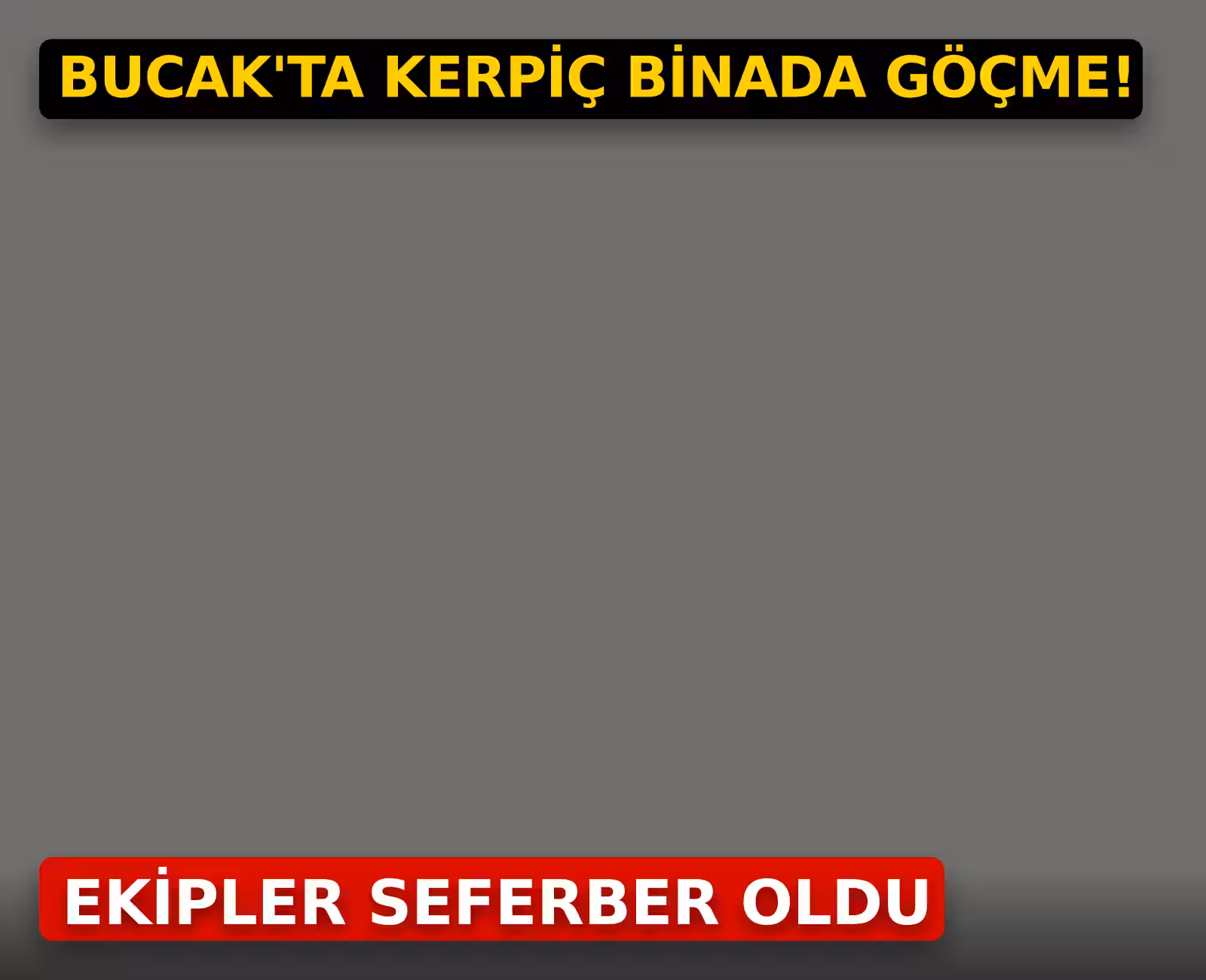 Bucak'ta kerpiç binada göçme! Ekipler seferber oldu